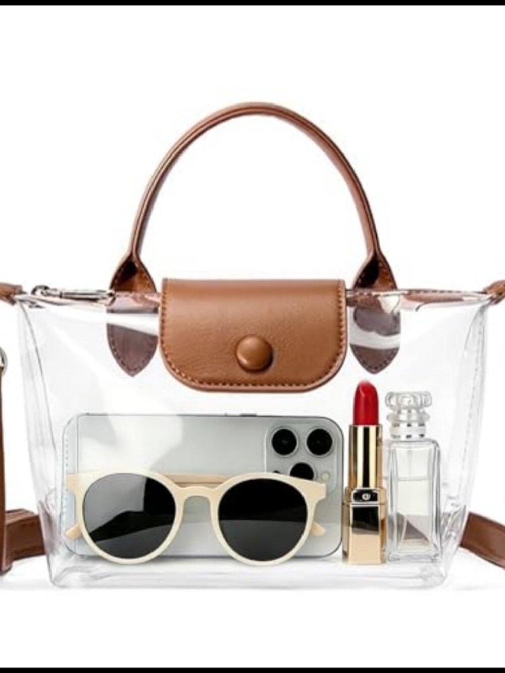 Clear Stadium Approved Crossbody Bag TPU Waterproof Concert Purse
